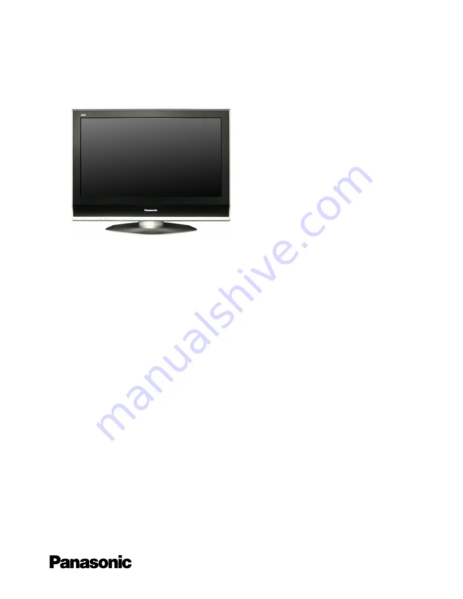 Panasonic TX-32LX70F Service Manual Download Page 1