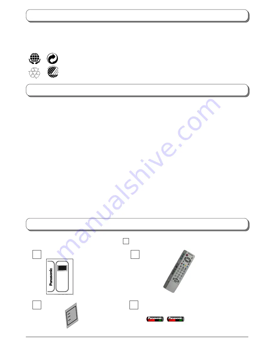 Panasonic TX-32PB50F, TX-28PB50F Operating Instructions Manual Download Page 2