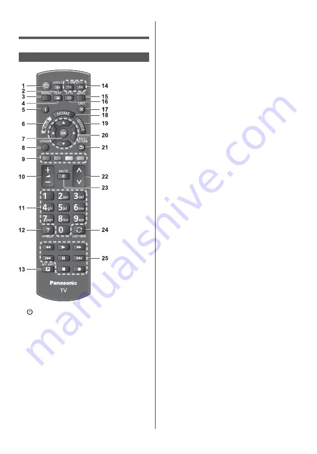 Panasonic TX-40EX620E Operating Instructions Manual Download Page 15