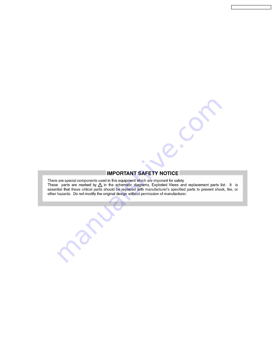 Panasonic TY-FB10HMD - Monitor Terminal Expansion... Service Manual Download Page 3