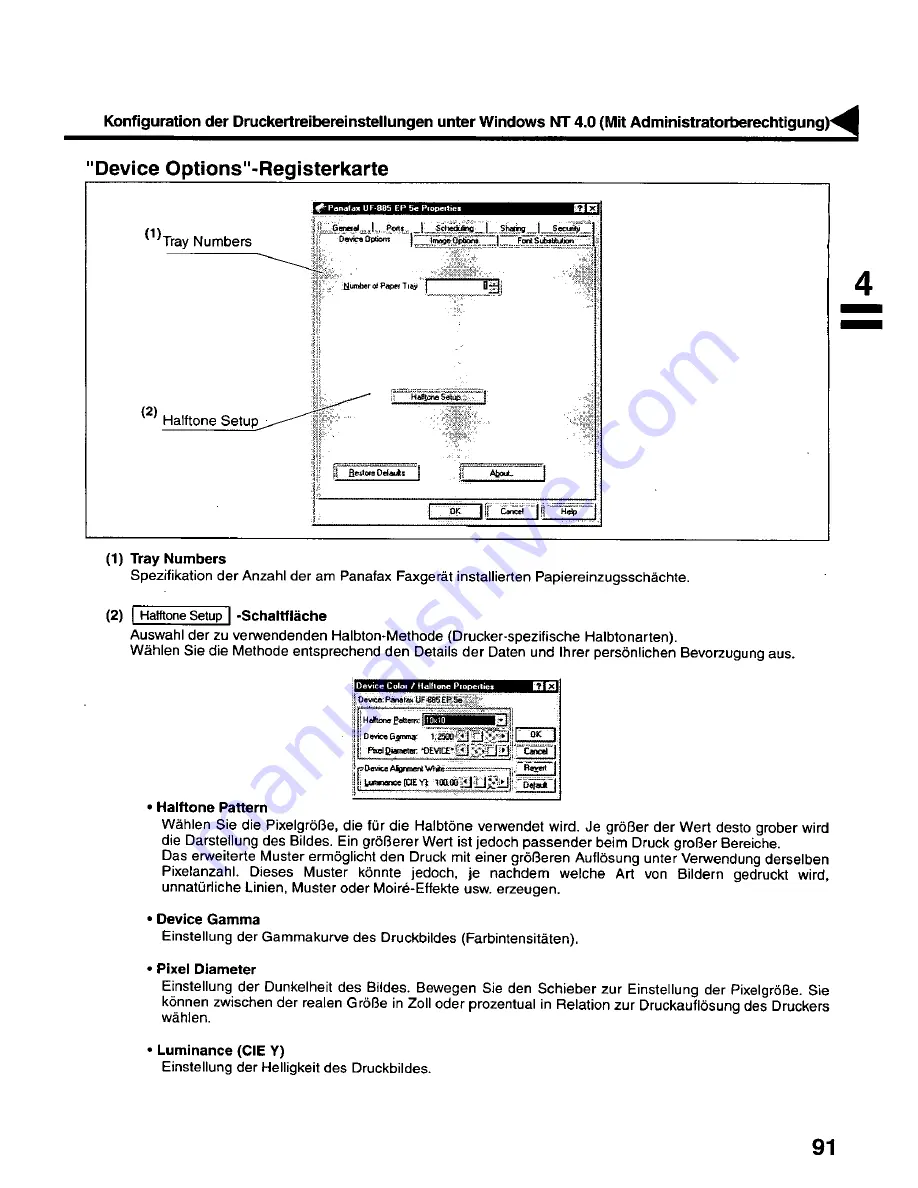 Panasonic UF 890 - Panafax B/W Laser Скачать руководство пользователя страница 93