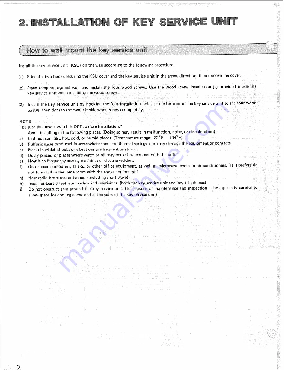 Panasonic VA-1232 Installation And Programming Manual Download Page 6