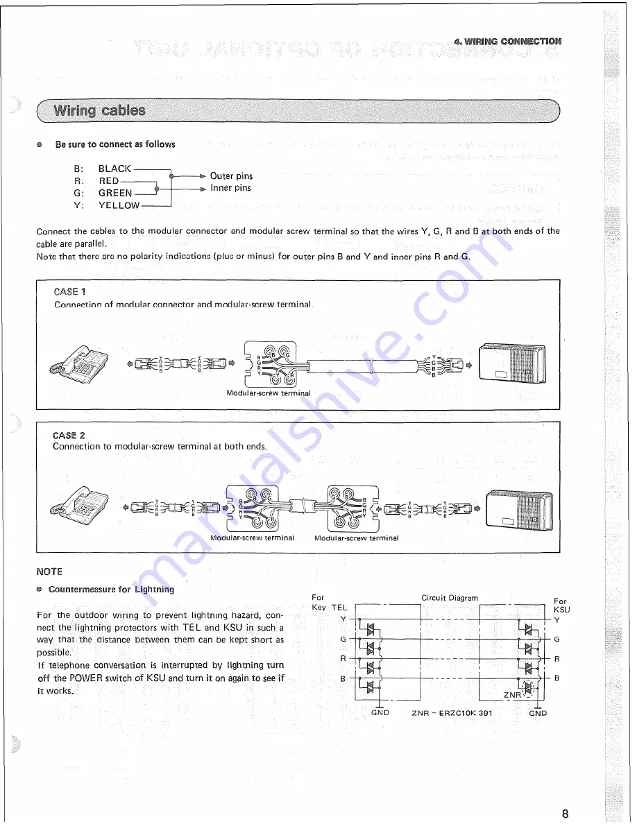 Panasonic VA-1232 Installation And Programming Manual Download Page 11