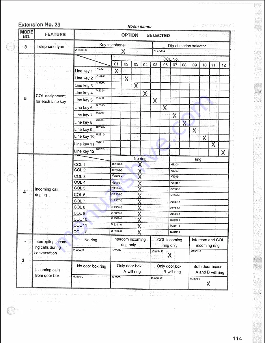 Panasonic VA-1232 Installation And Programming Manual Download Page 113