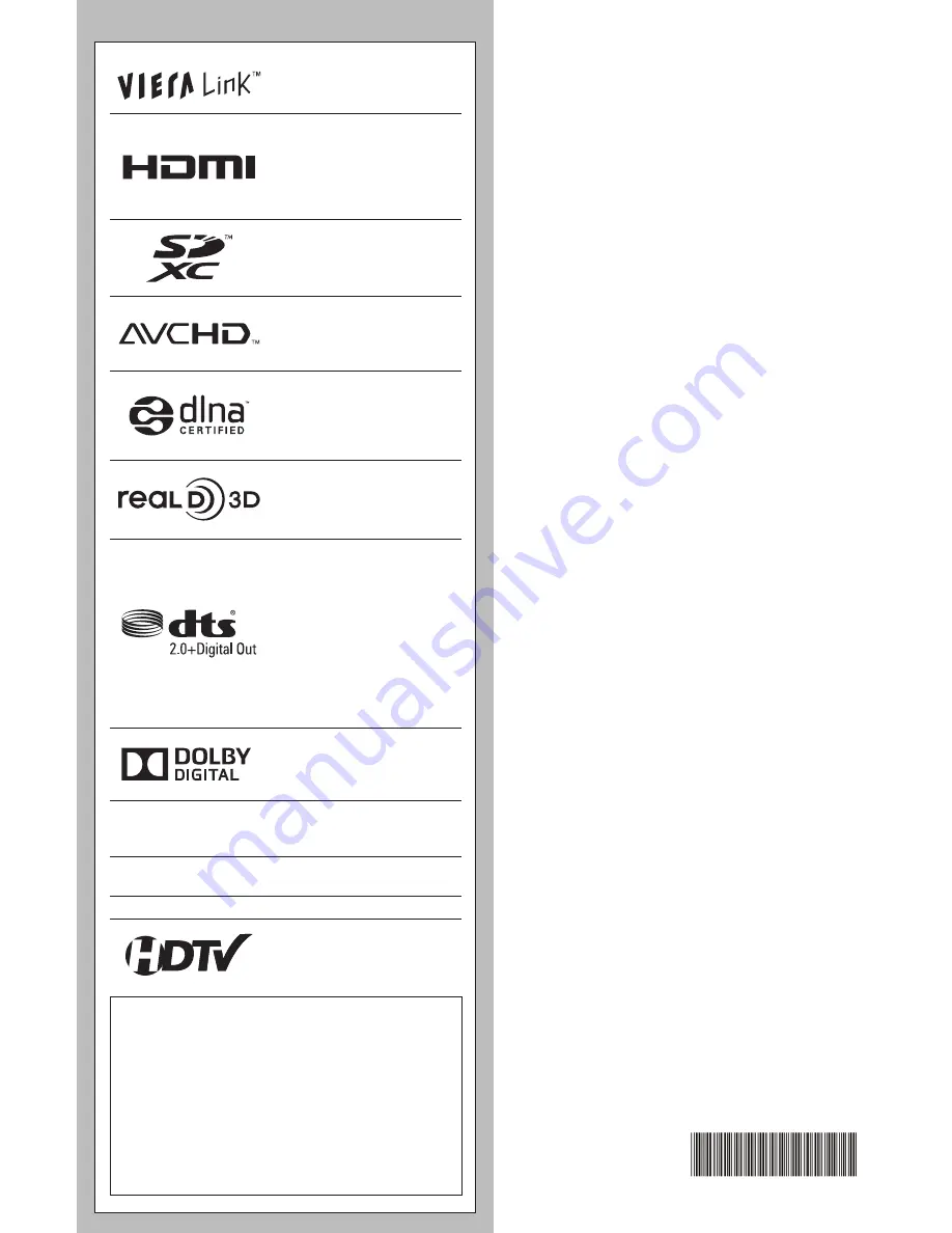 Panasonic Viera TC-L50ET60 Quick Setup Manual Download Page 3