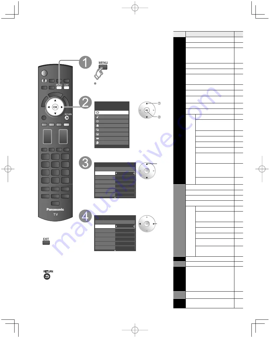 Panasonic Viera TC-P50V10 Quick Start Manual Download Page 34