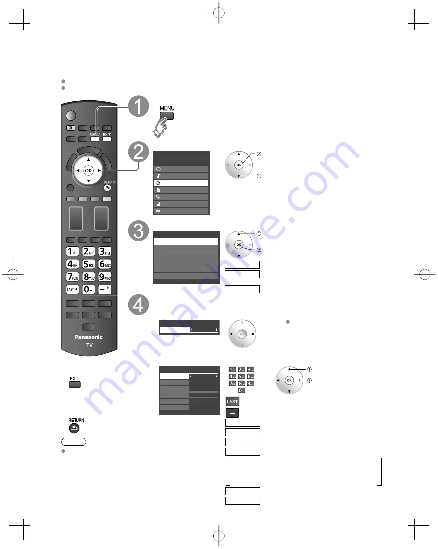 Panasonic Viera TC-P50V10 Quick Start Manual Download Page 54