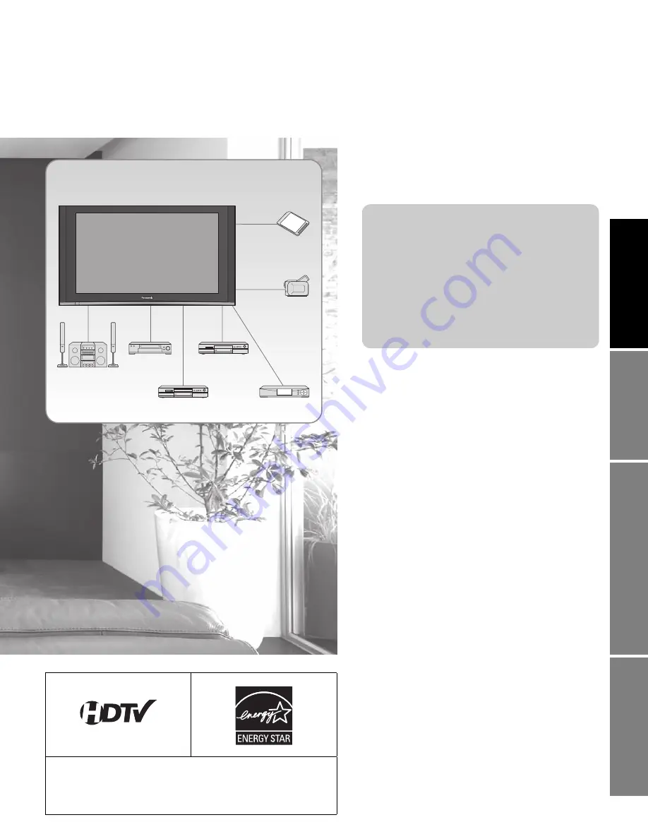 Panasonic Viera TH-42PX77 Quick Start Manual Download Page 3