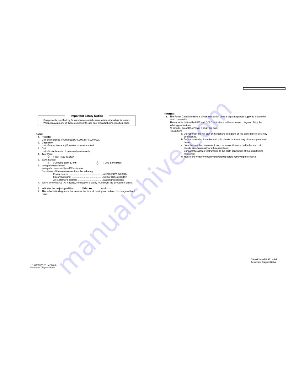 Panasonic Viera TH-58PZ700B Service Manual Download Page 73