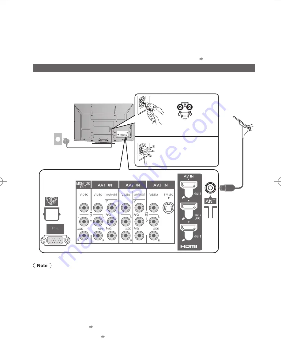 Panasonic Viera TH-P50VT20M Operating Instructions Manual Download Page 9