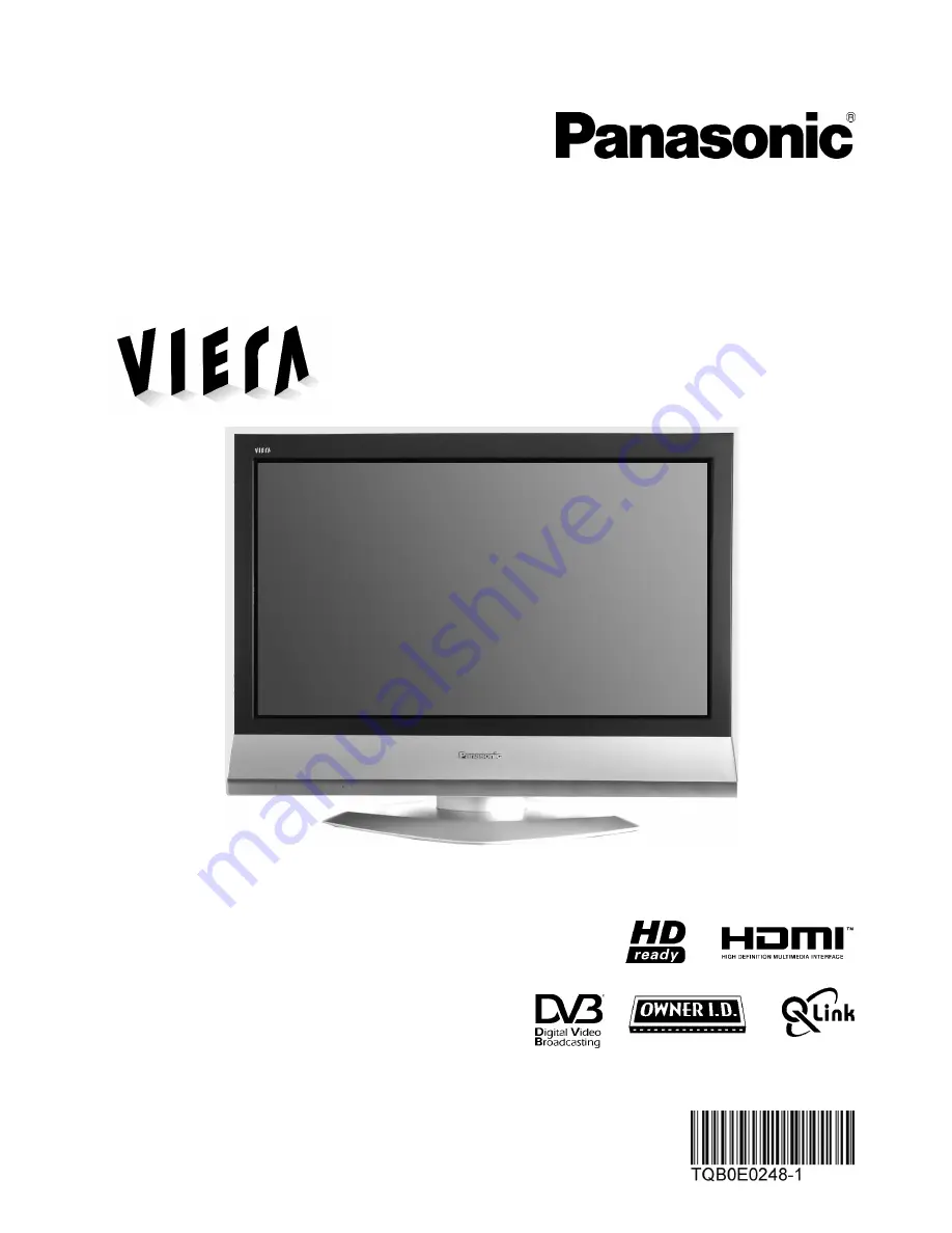 Panasonic VIERA TX-26LXD6 Operating Instructions Manual Download Page 1