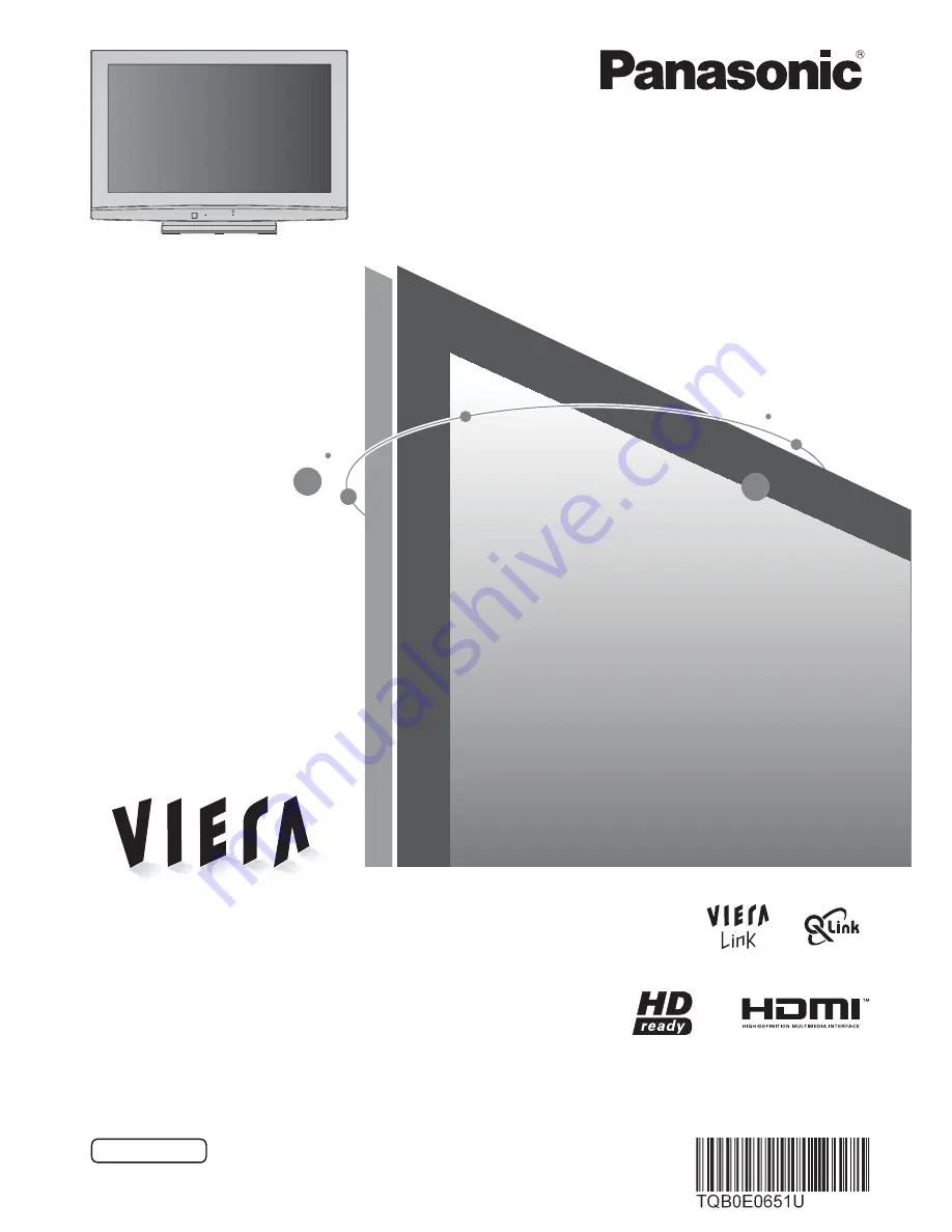 Panasonic Viera TX-32LE8PS Operating Instructions Manual Download Page 1