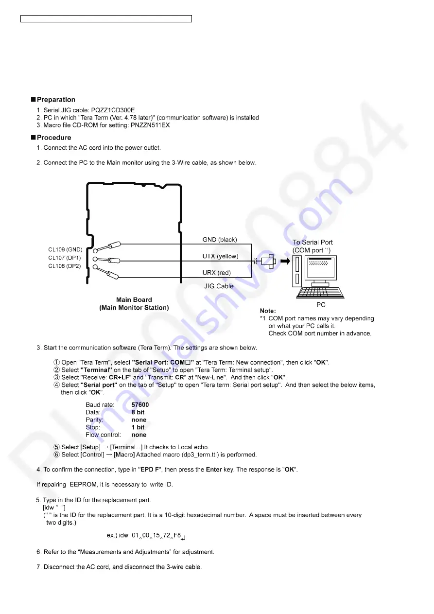 Panasonic VL-SWD272BX Service Manual Download Page 20