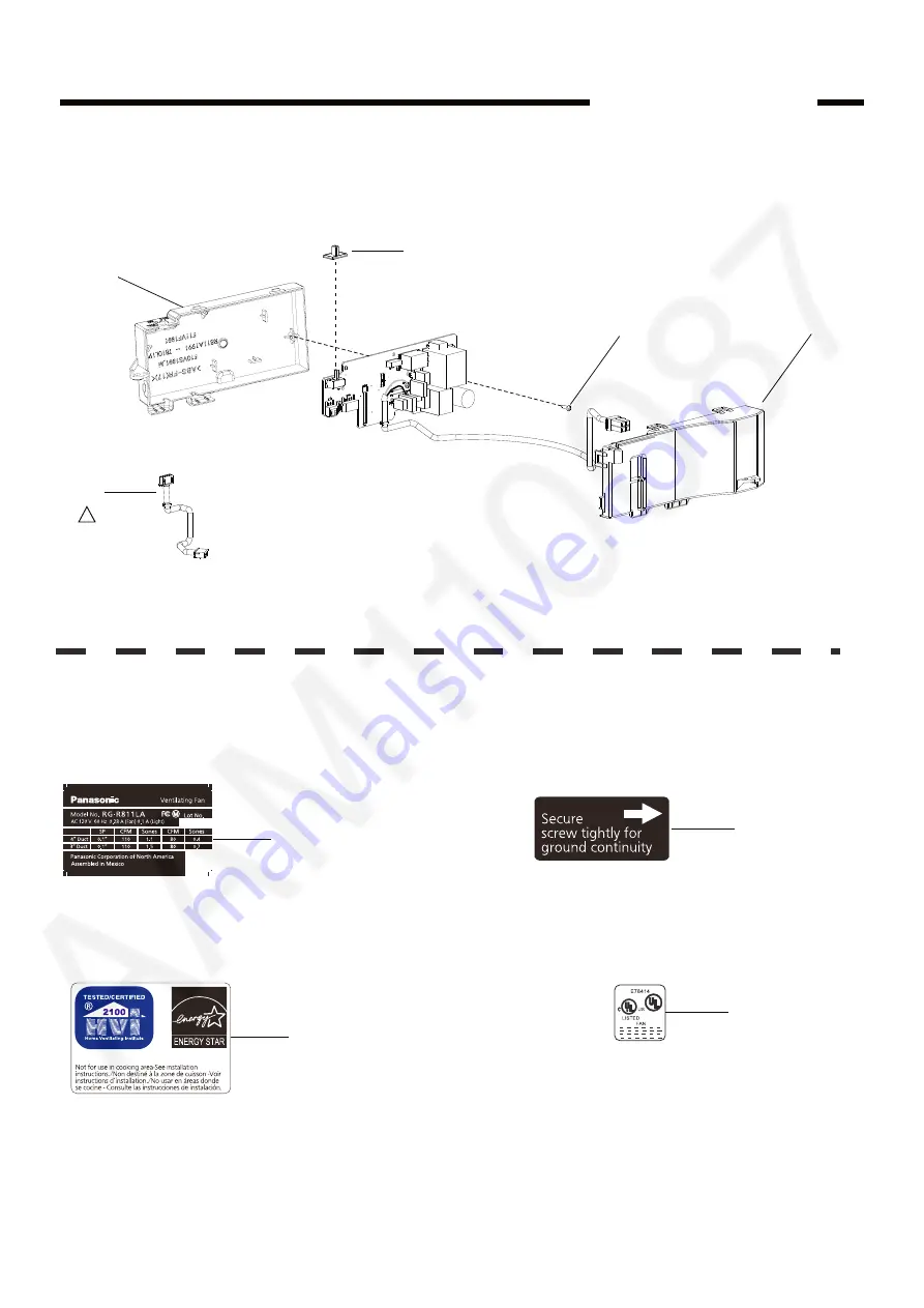 Panasonic WhisperRemodel RG-R811LA Service Manual Download Page 4