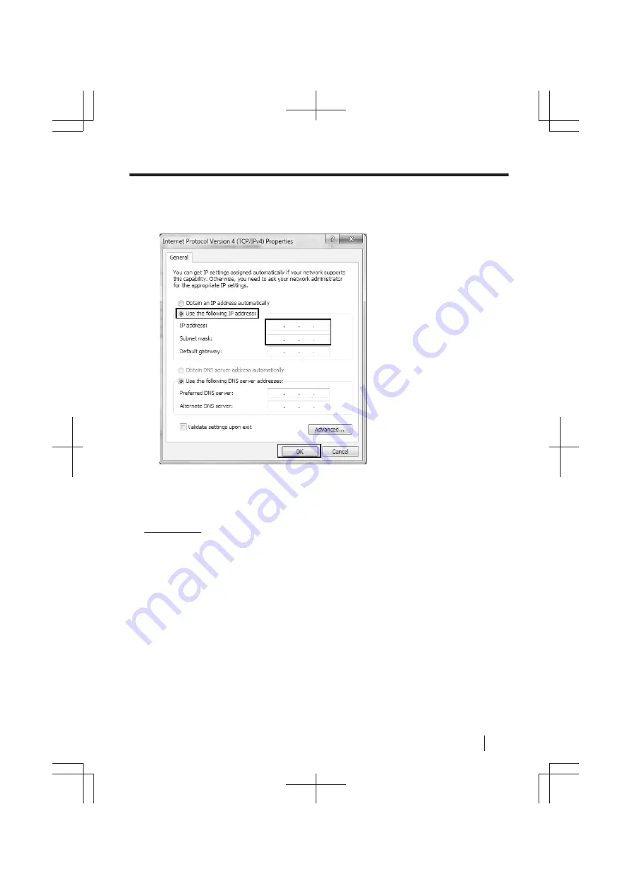 Panasonic WJ-PR204 Operating Instructions Manual Download Page 43