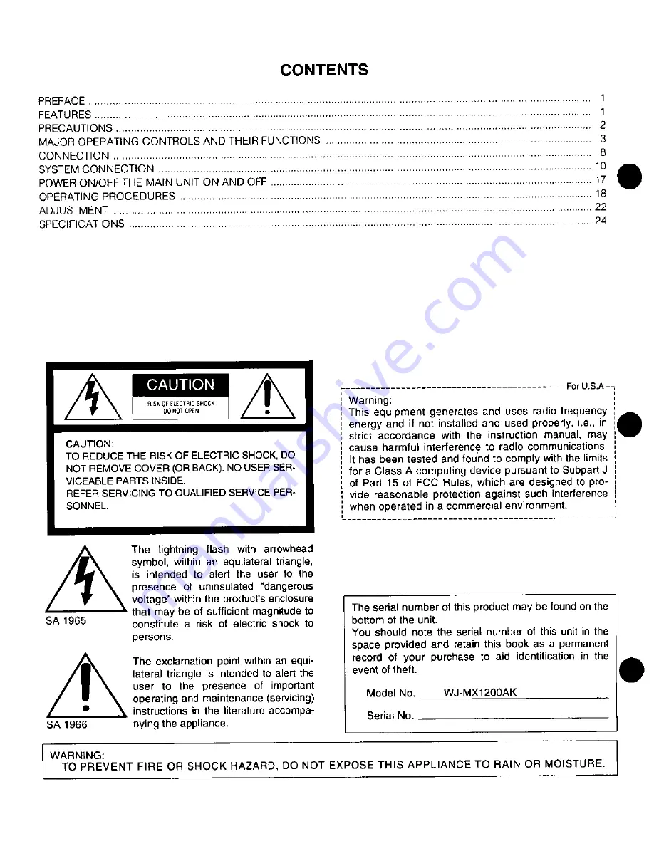 Panasonic WJMX1200AK - WORK STATION MAIN Скачать руководство пользователя страница 2