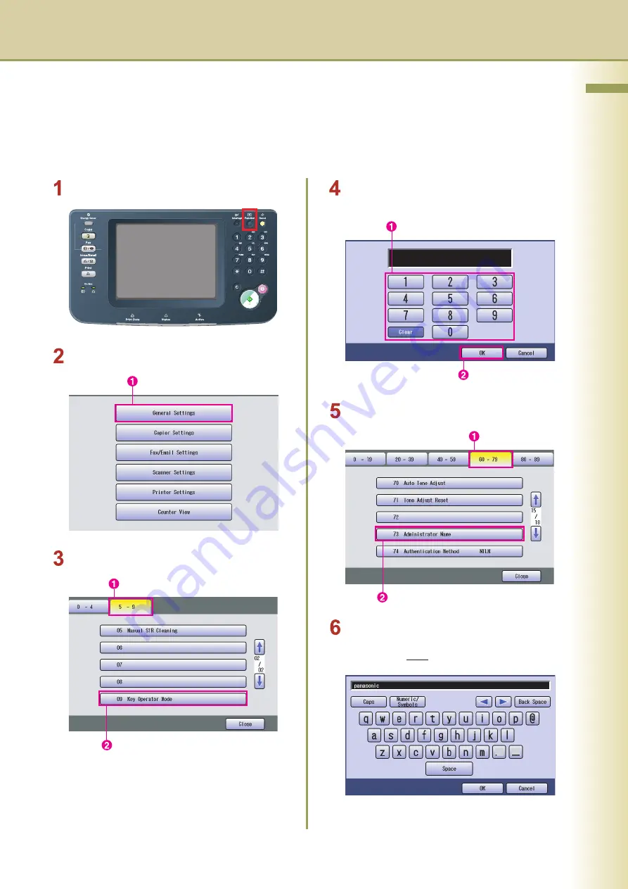 Panasonic Workio DP-C262 Скачать руководство пользователя страница 23