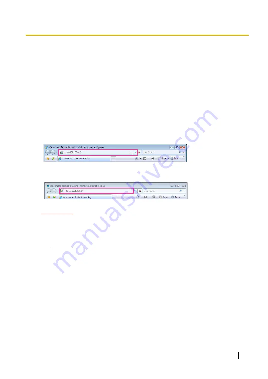 Panasonic WV-SPW631L Operating Instructions Manual Download Page 7