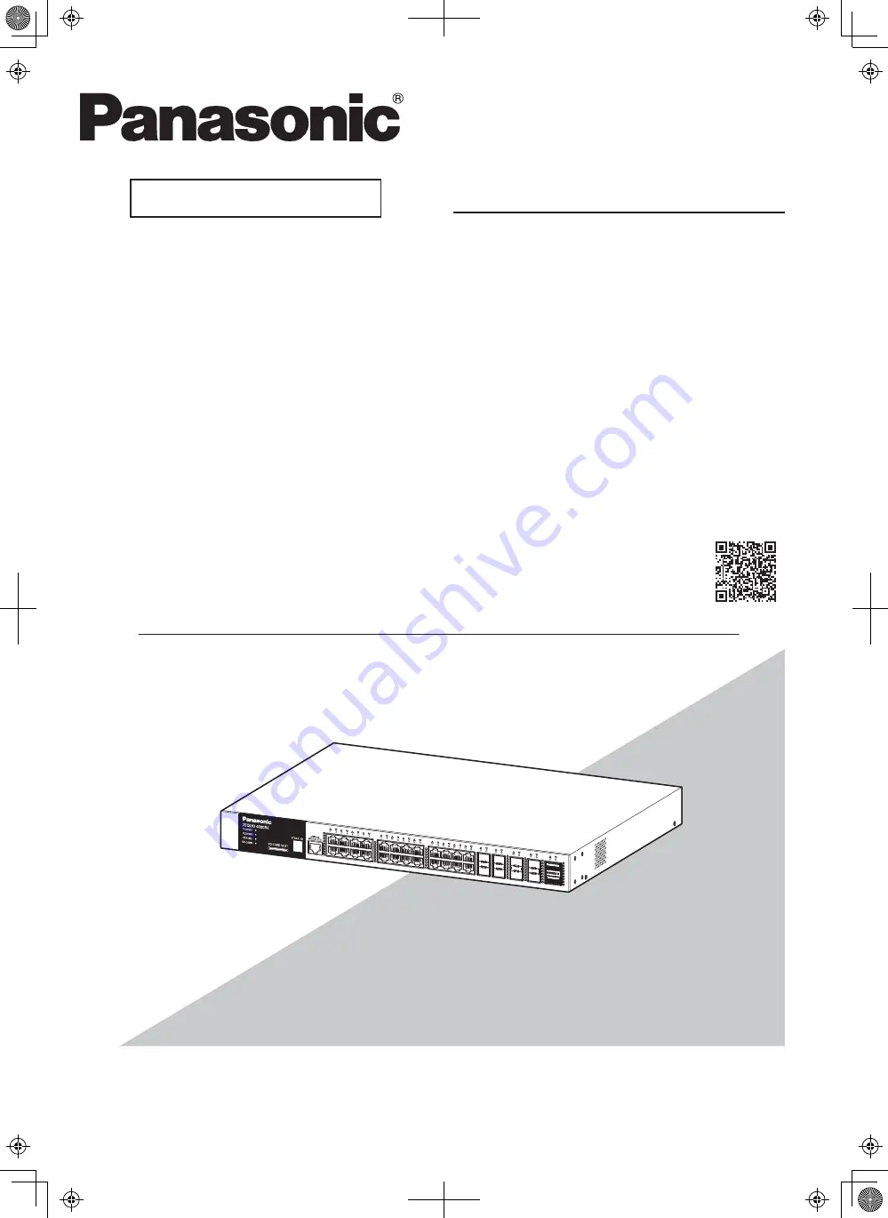 Panasonic ZEQUO 4600RE Installation Manual Download Page 1