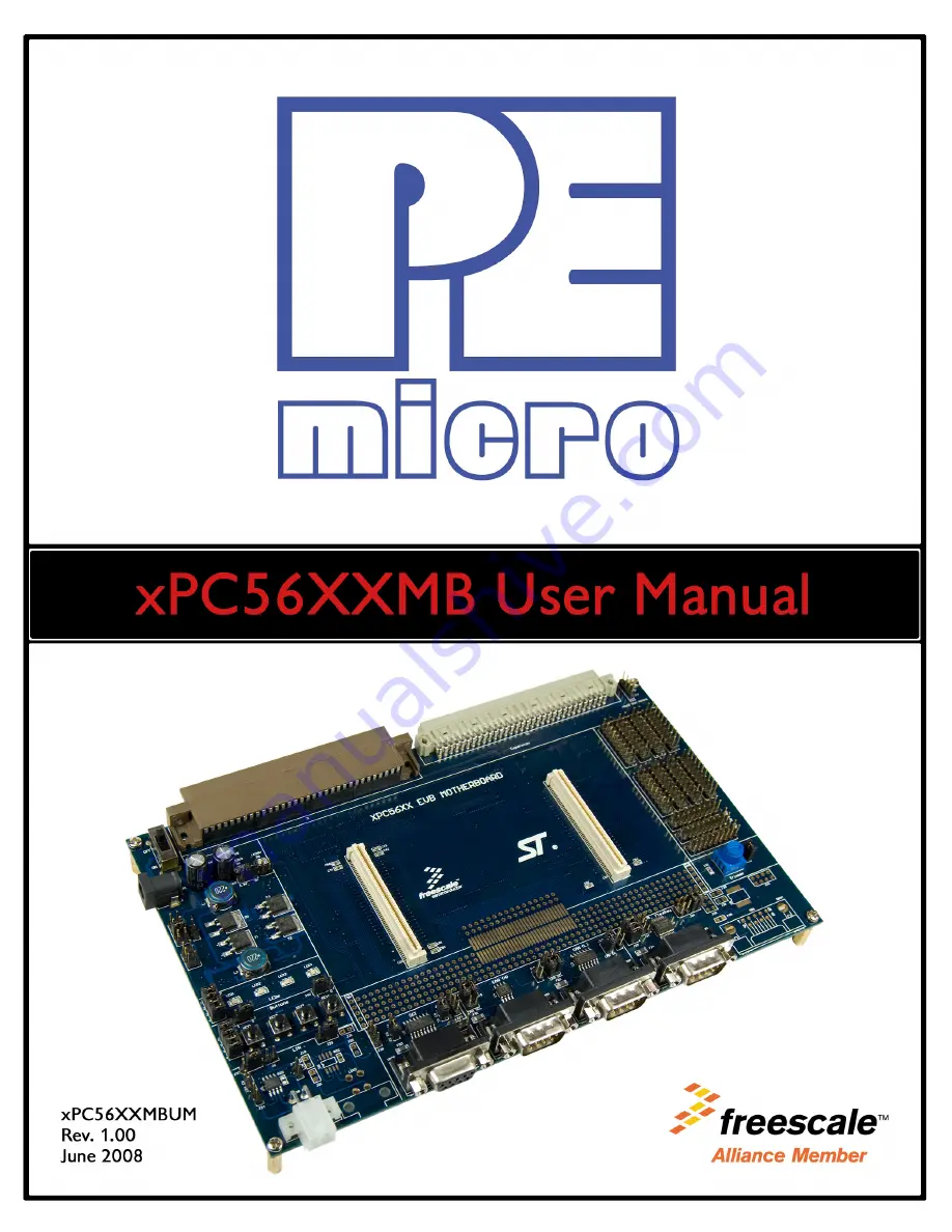 P&E Microcomputer Systems xPC56XXMB User Manual Download Page 1