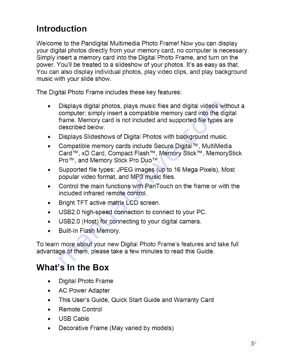 Pandigital PAN7001W User Manual Download Page 34