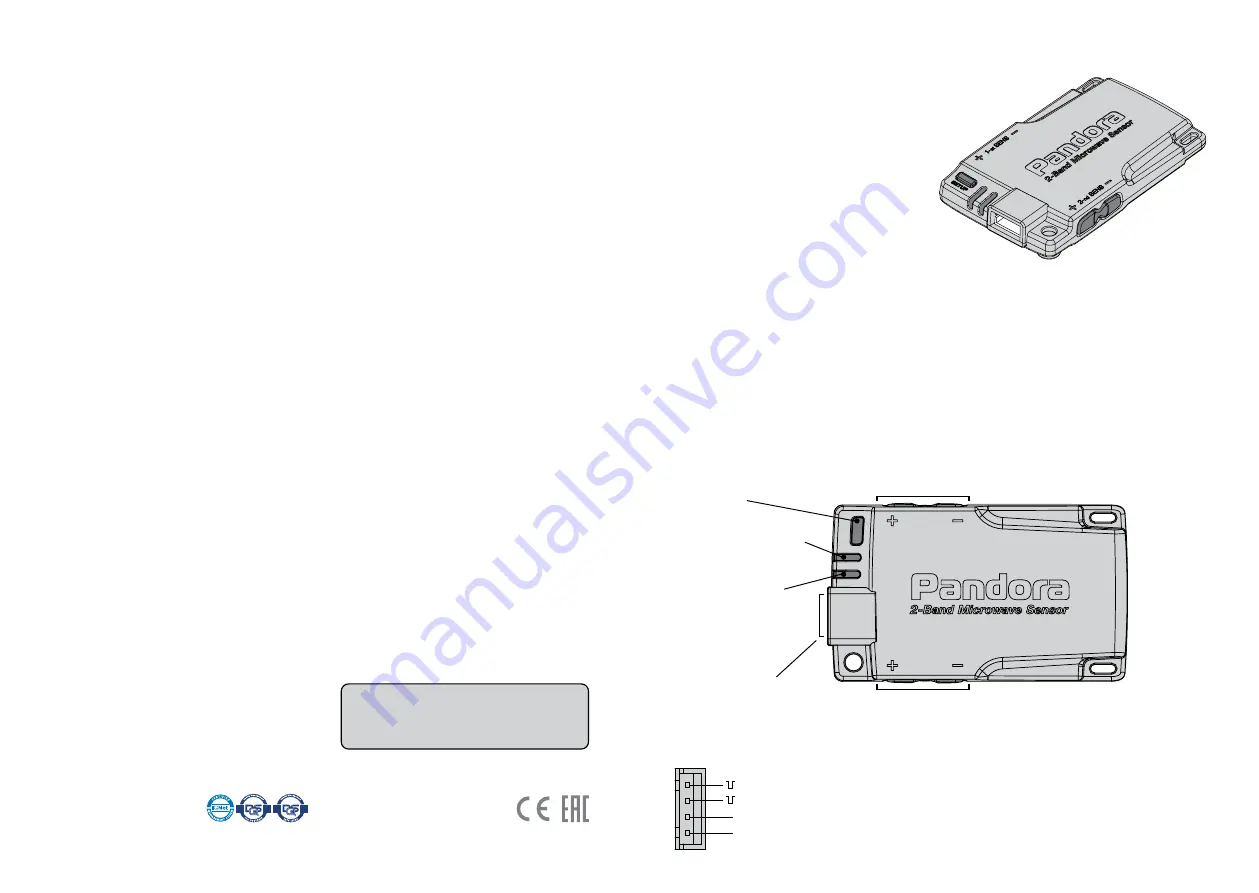 Pandora VS-23d Quick Start Manual Download Page 1