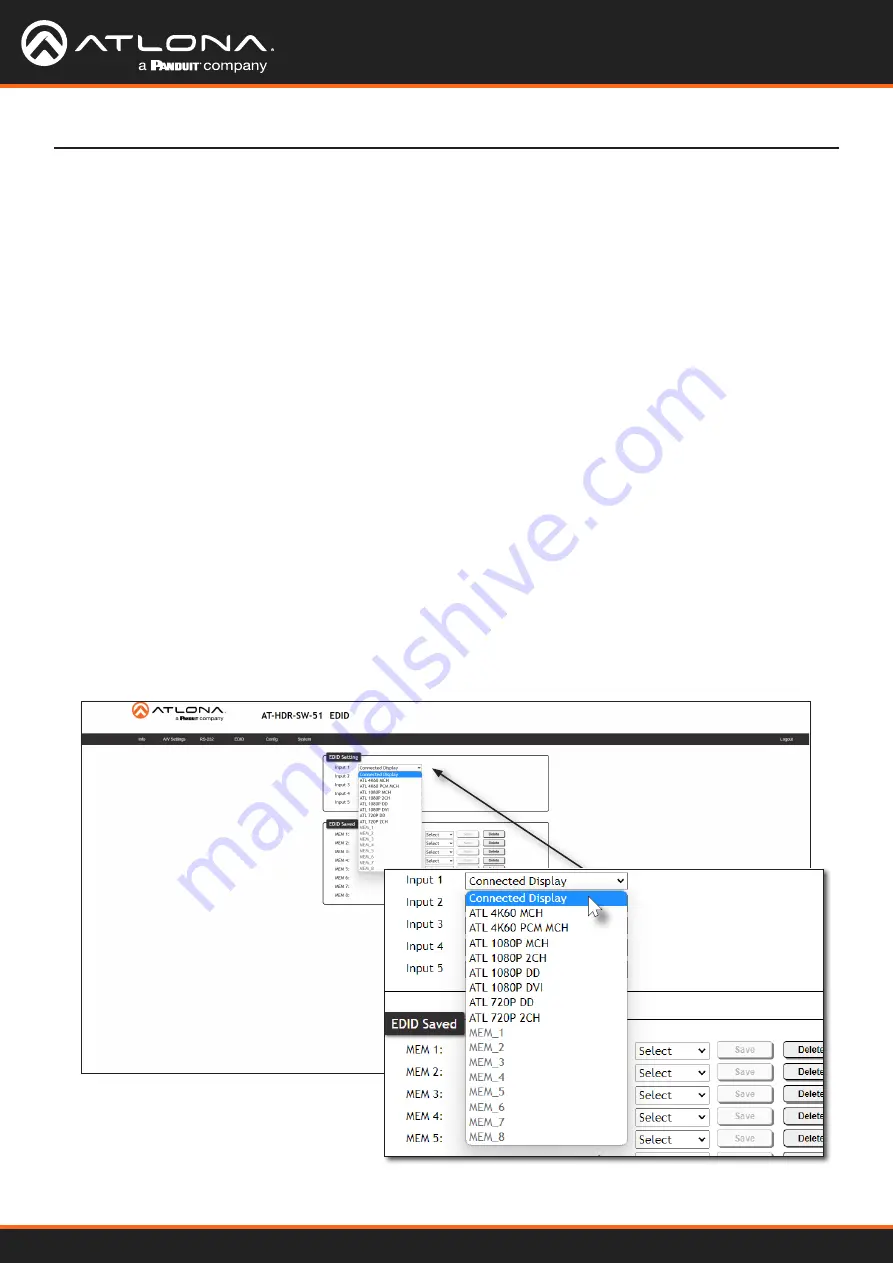 Panduit ATLONA AT-HDR-SW-51 Manual Download Page 27