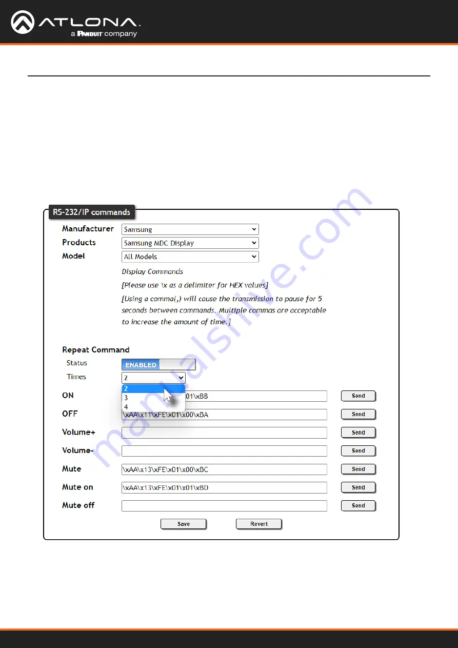 Panduit Atlona AT-HDR-SW-52ED Manual Download Page 42