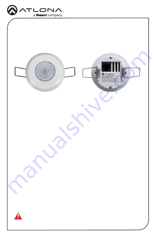 Panduit Atlona AT-OCS-900N Installation Manual Download Page 1