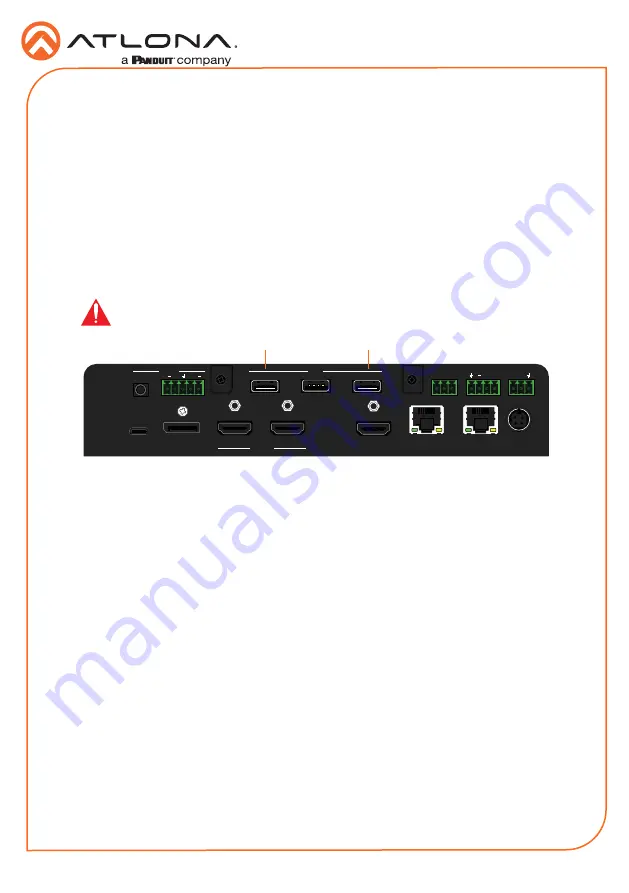 Panduit ATLONA AT-UHD-SW-510W-KIT Installation Manual Download Page 9