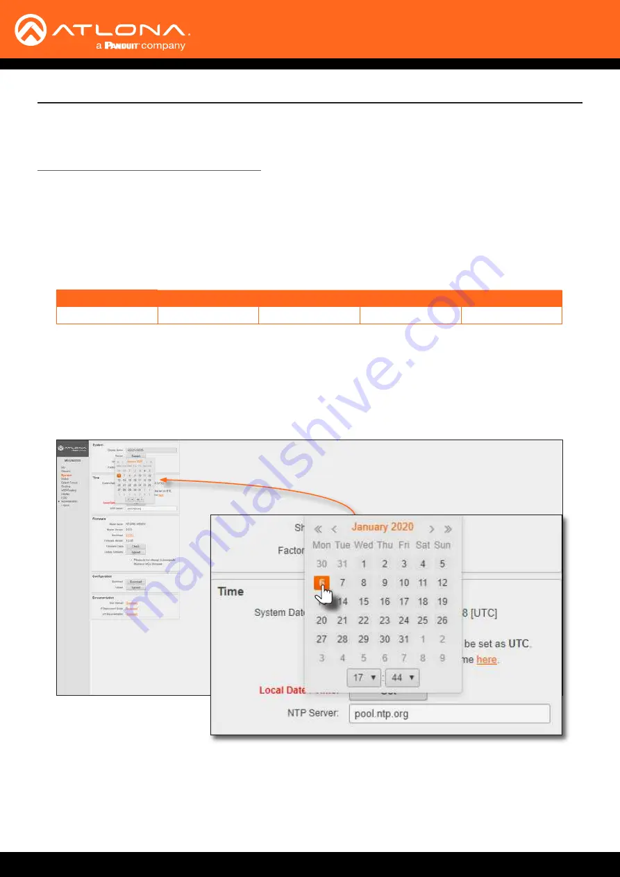 Panduit Atlona AT-UHD-SW-510W Manual Download Page 21