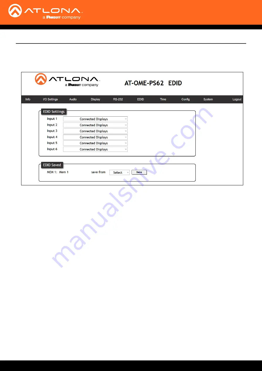 Panduit Atlona Omega AT-OME-PS62 Instructions Manual Download Page 31