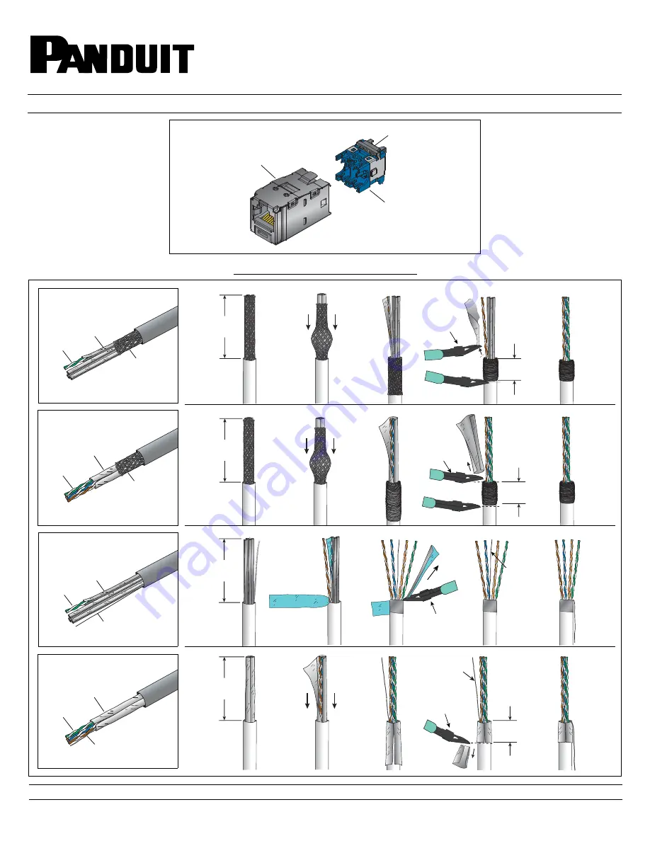 Panduit CJSK6X88TG Series Installation Instructions Download Page 1