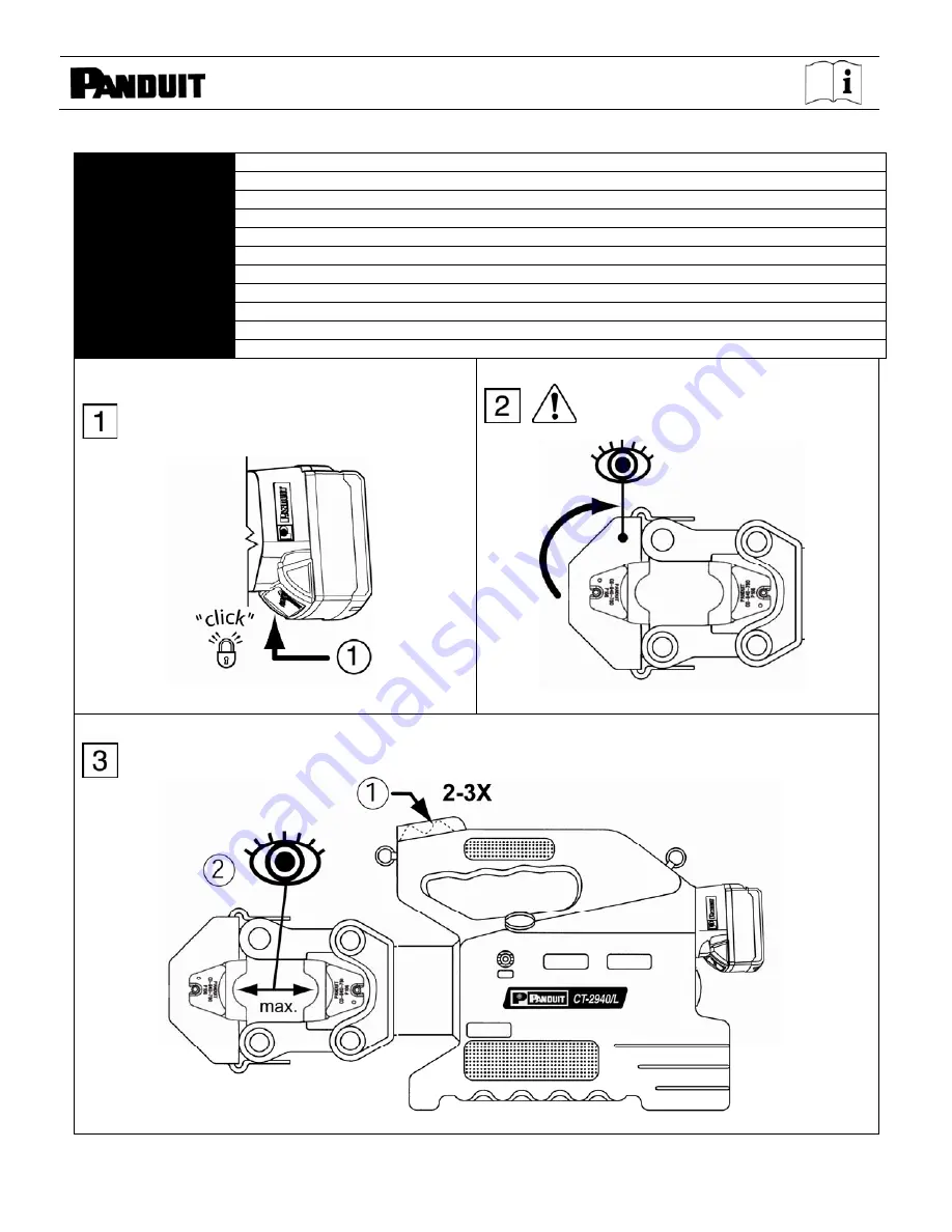 Panduit CT-2940/L Скачать руководство пользователя страница 8