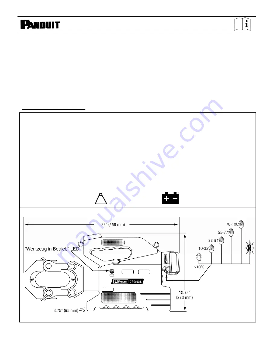 Panduit CT-2940/L Скачать руководство пользователя страница 12