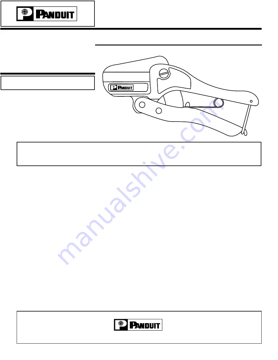 Panduit PA22193A01 Скачать руководство пользователя страница 1