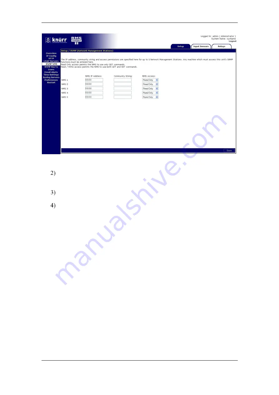 Panduit RMS Compact II User Manual Download Page 21