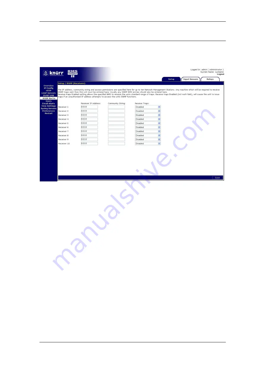 Panduit RMS Compact II User Manual Download Page 32