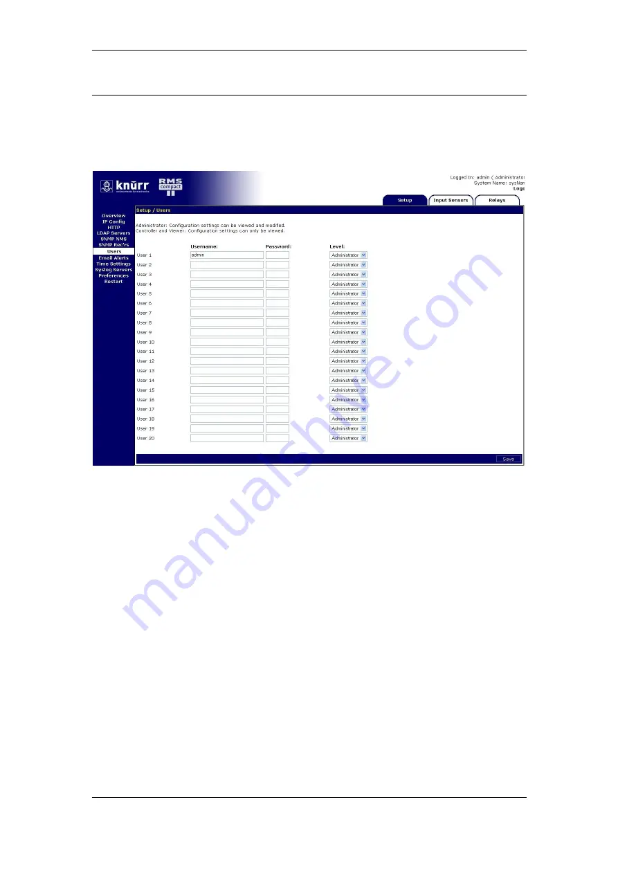 Panduit RMS Compact II User Manual Download Page 33