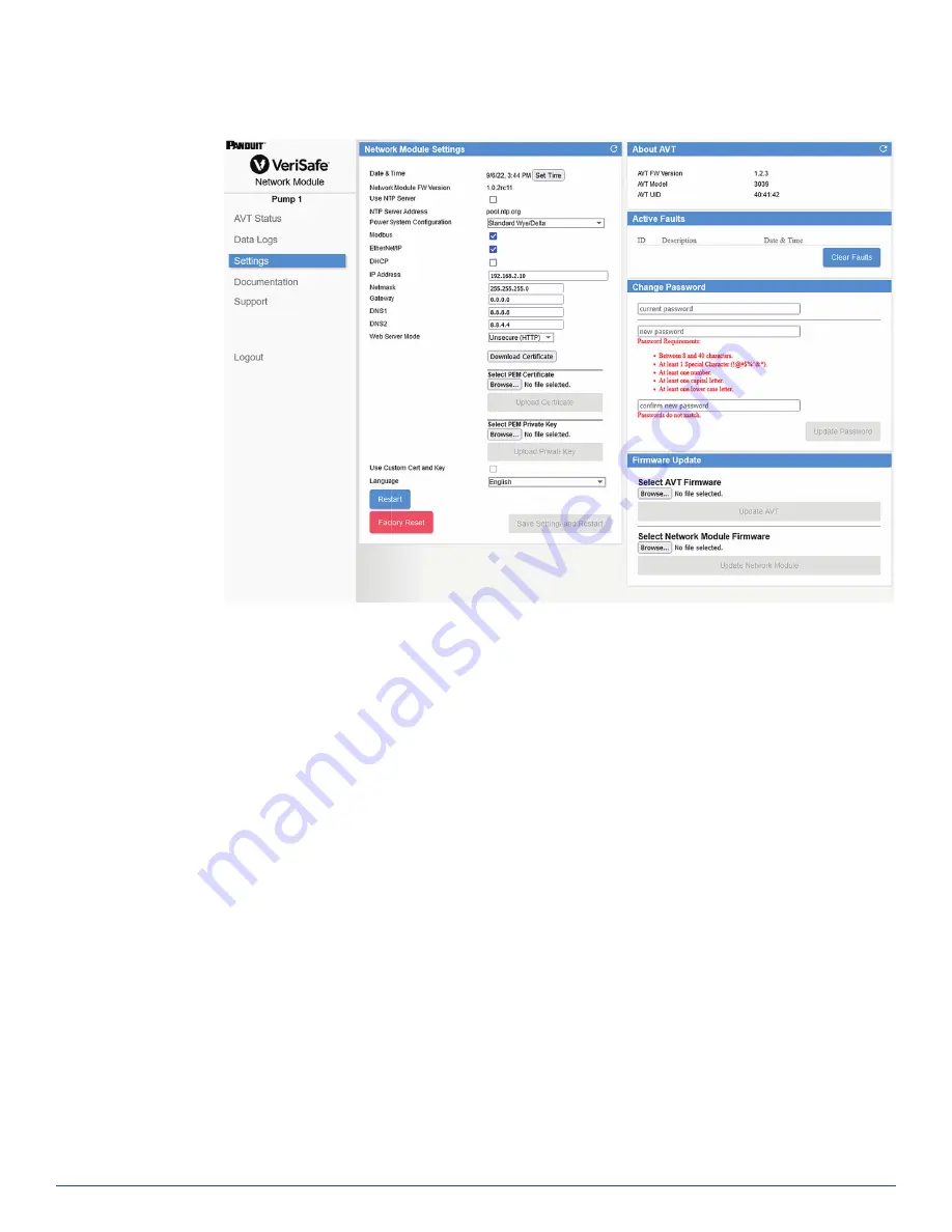 Panduit VeriSafe VS2-NET User Manual Download Page 6