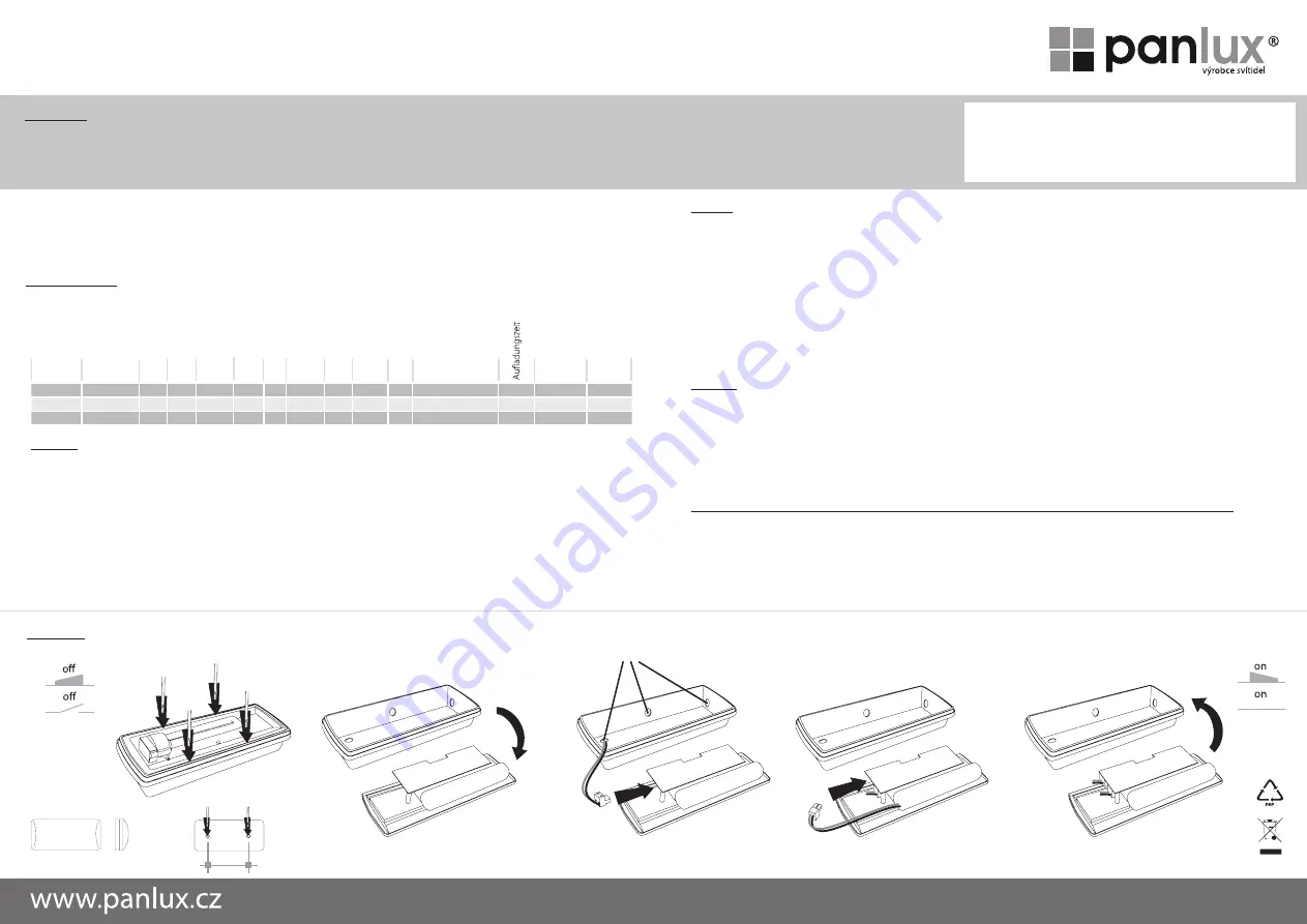 Panlux FENIX FXE-9001-C Скачать руководство пользователя страница 4