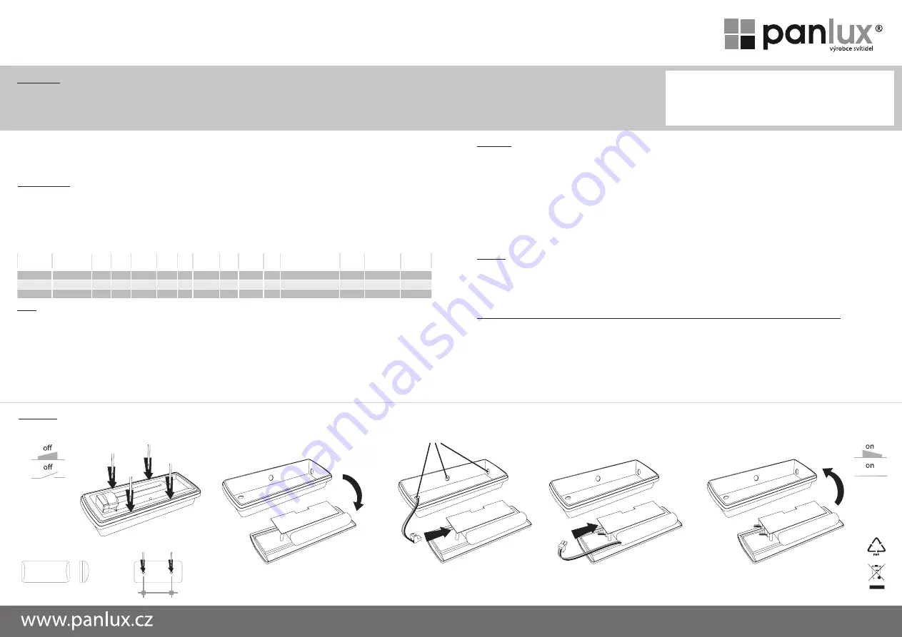 Panlux FENIX FXE-9001-C Instructions Download Page 5