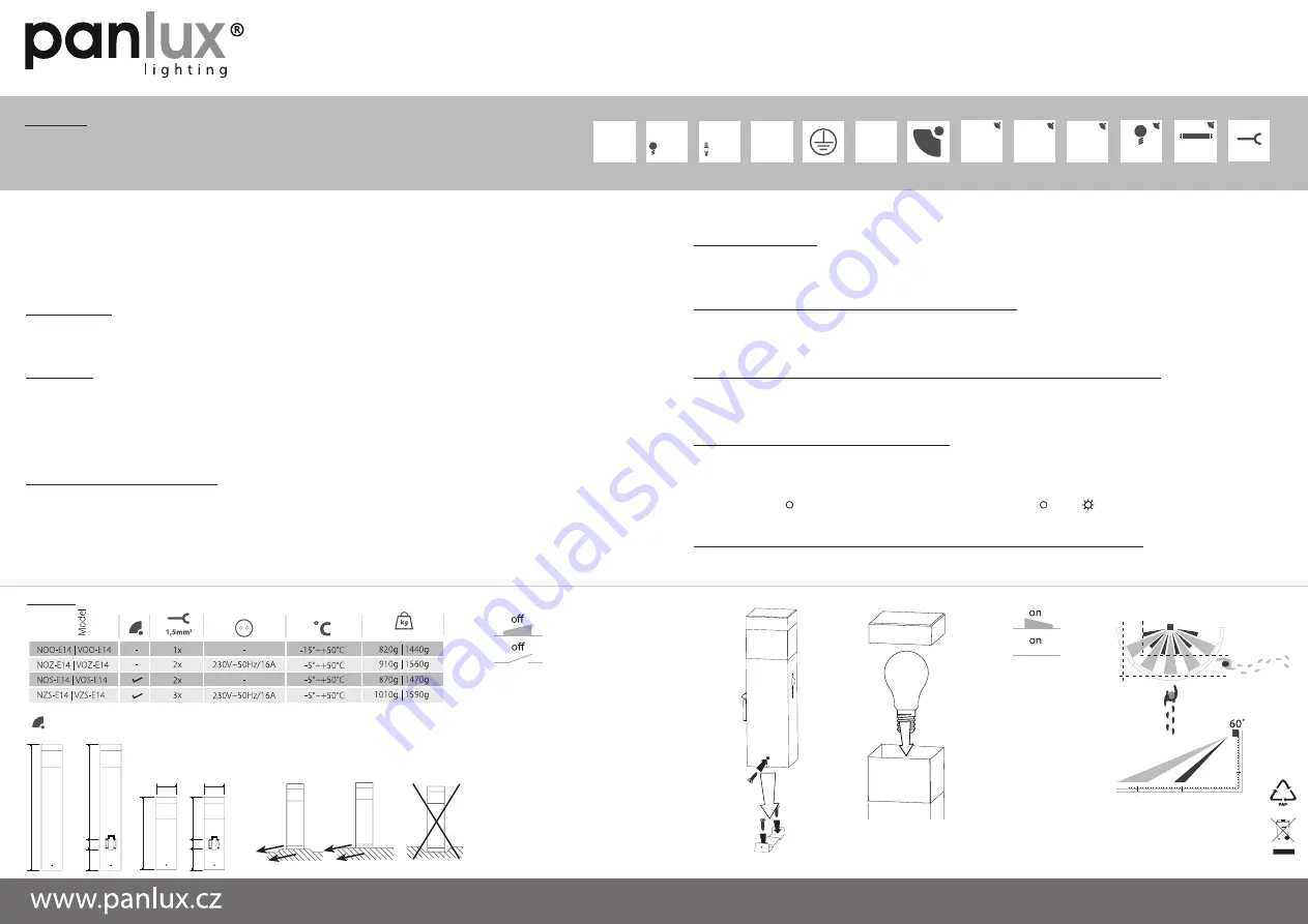 Panlux GARD NOO-E14 Скачать руководство пользователя страница 2