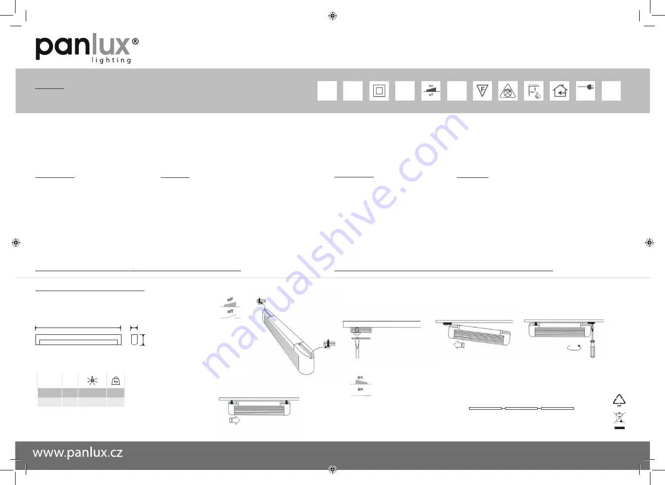 Panlux LINETA BL0108/B Скачать руководство пользователя страница 1