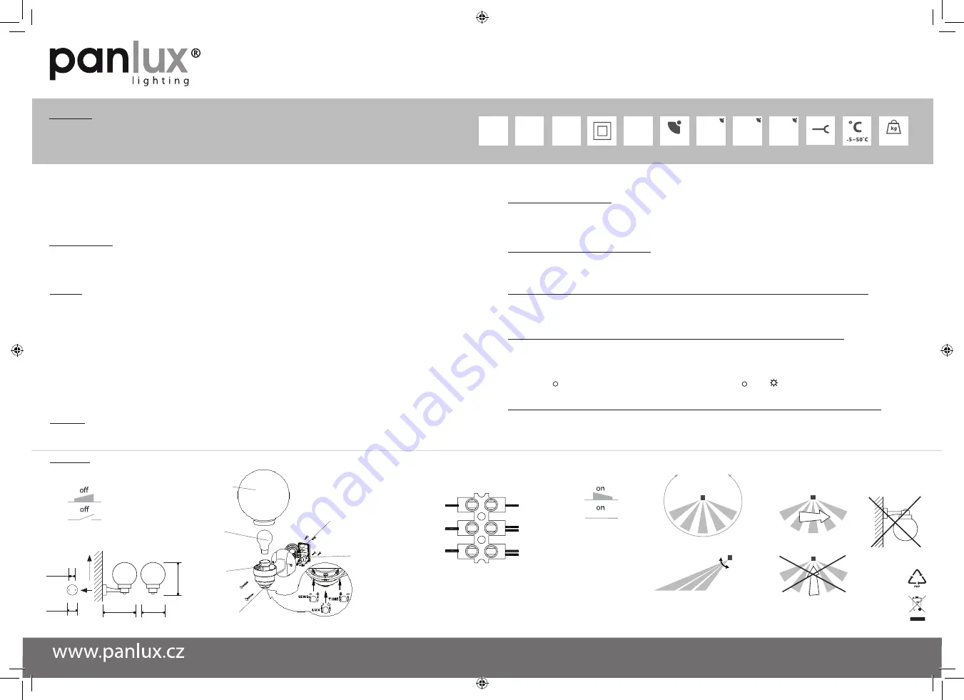 Panlux PARK S Series Скачать руководство пользователя страница 4