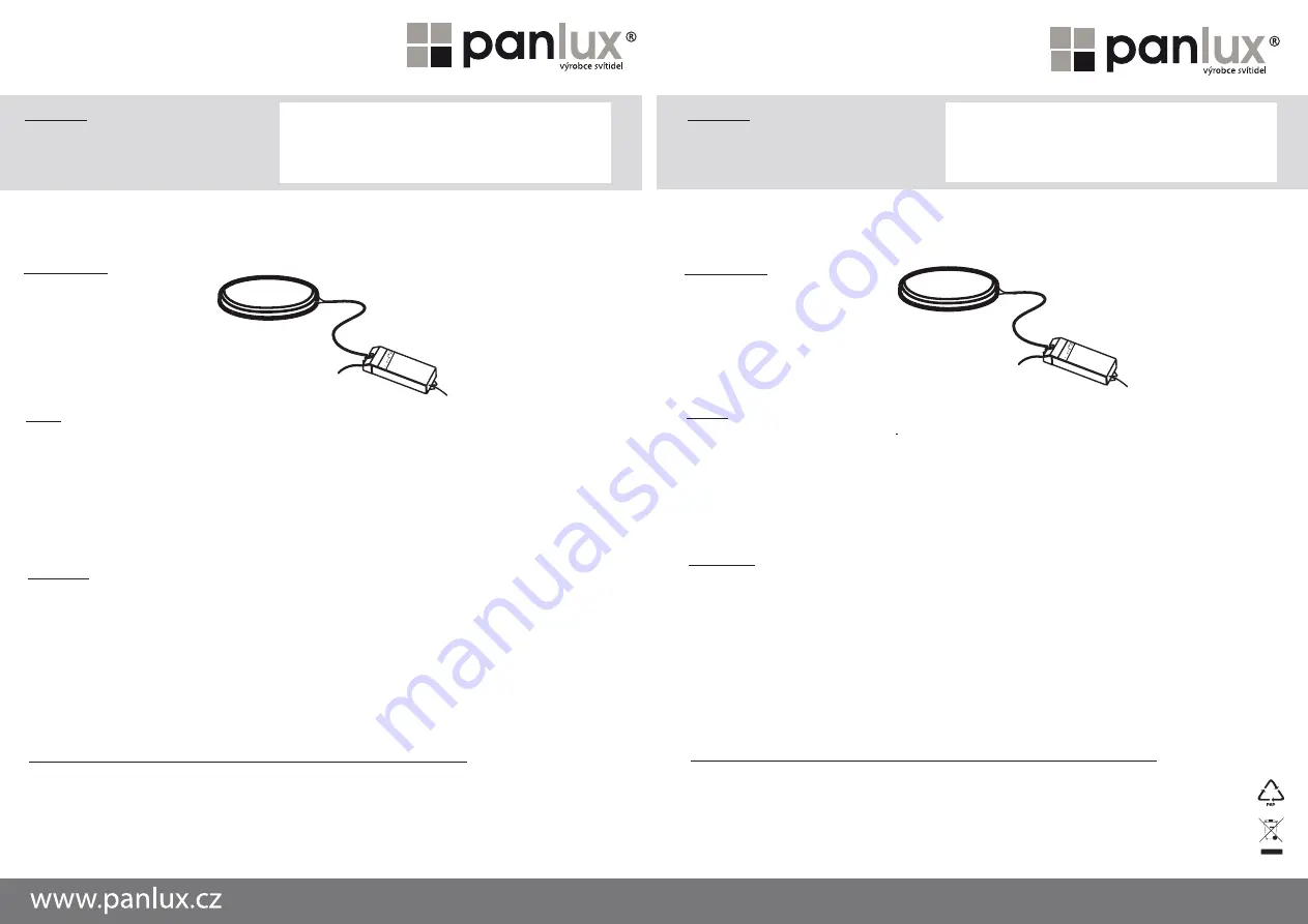 Panlux SL7001 Скачать руководство пользователя страница 1