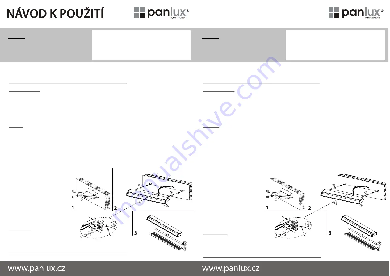 Panlux VERSA Скачать руководство пользователя страница 1