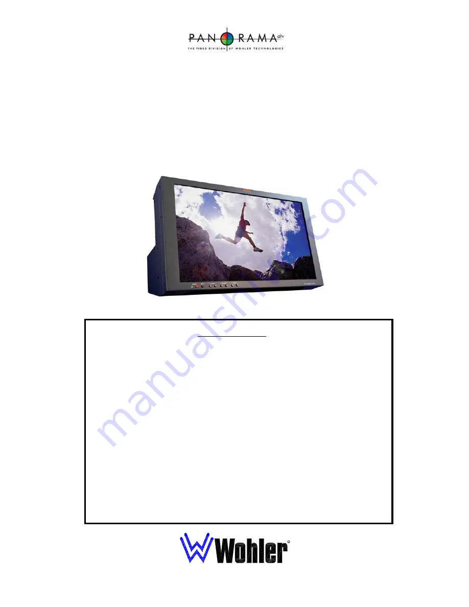 Panorama HDMon Series User Manual Download Page 1