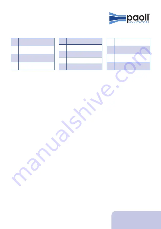 Paoli Avvitatori DP 256 BG Operating And Maintenance Manual Download Page 51