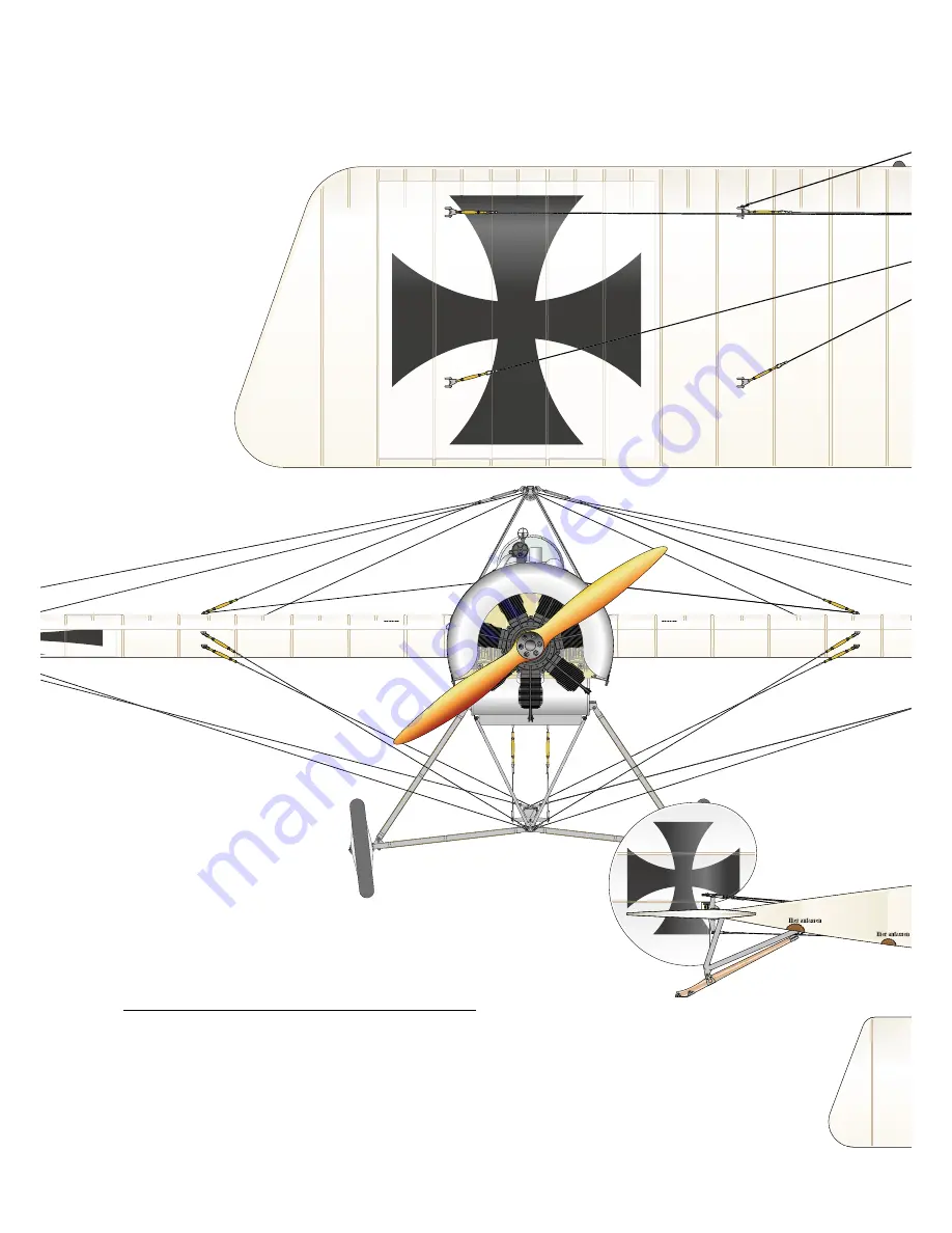 Paolo Severin Fokker E.I Eindecker Assembly Manual Download Page 28